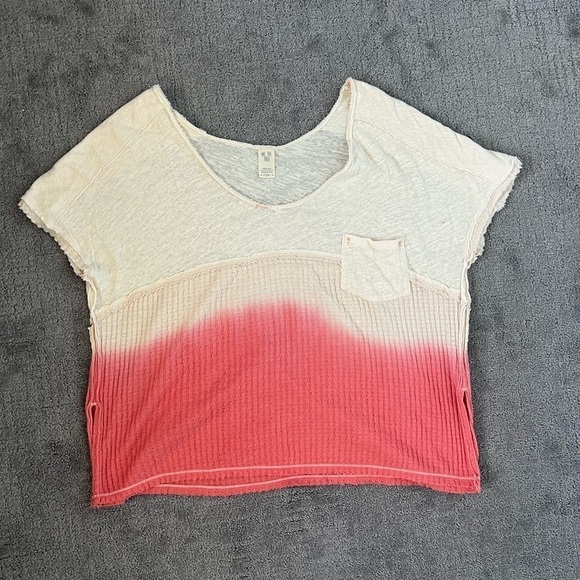 We The Free Tops - We The Free Oversized Pink Ombre Tee